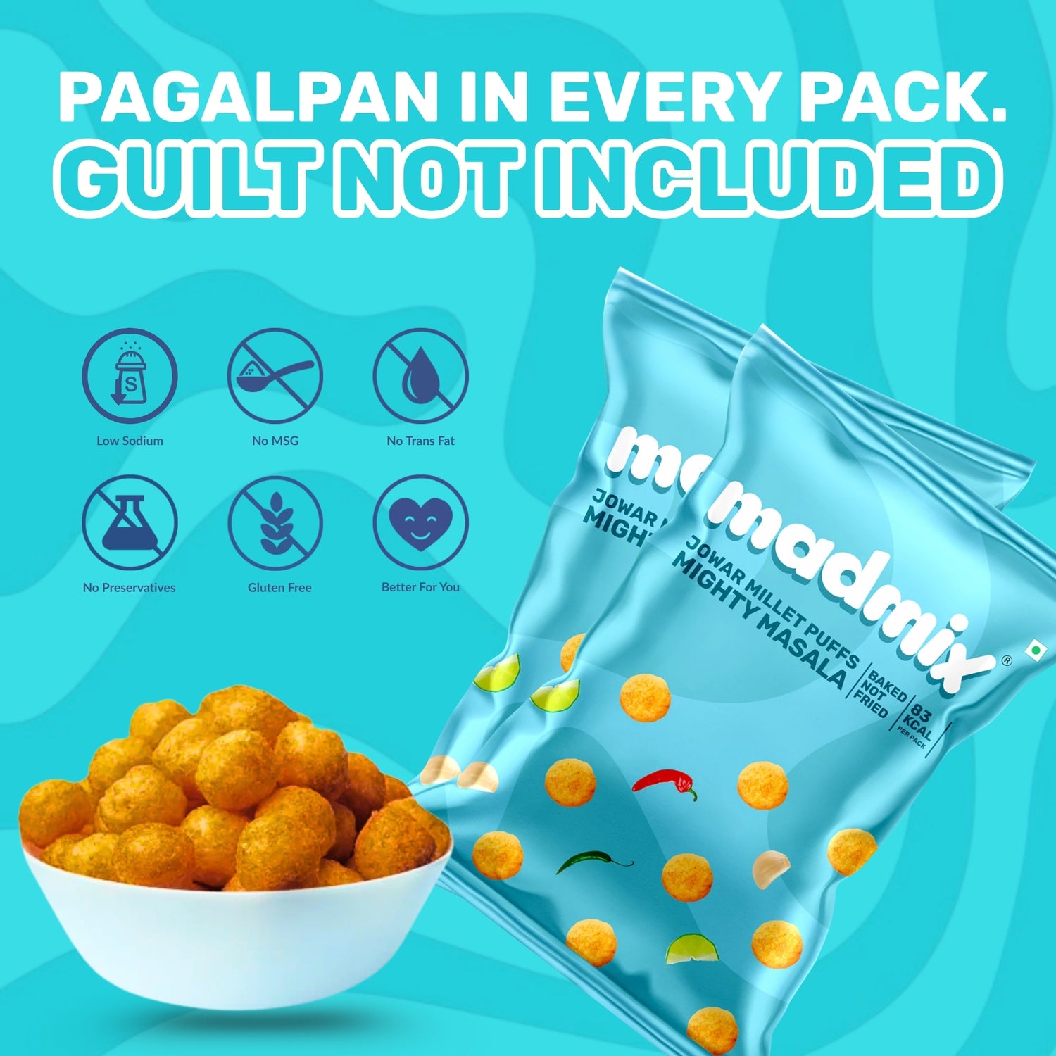 Jowar Millet Puffs Mighty Masala