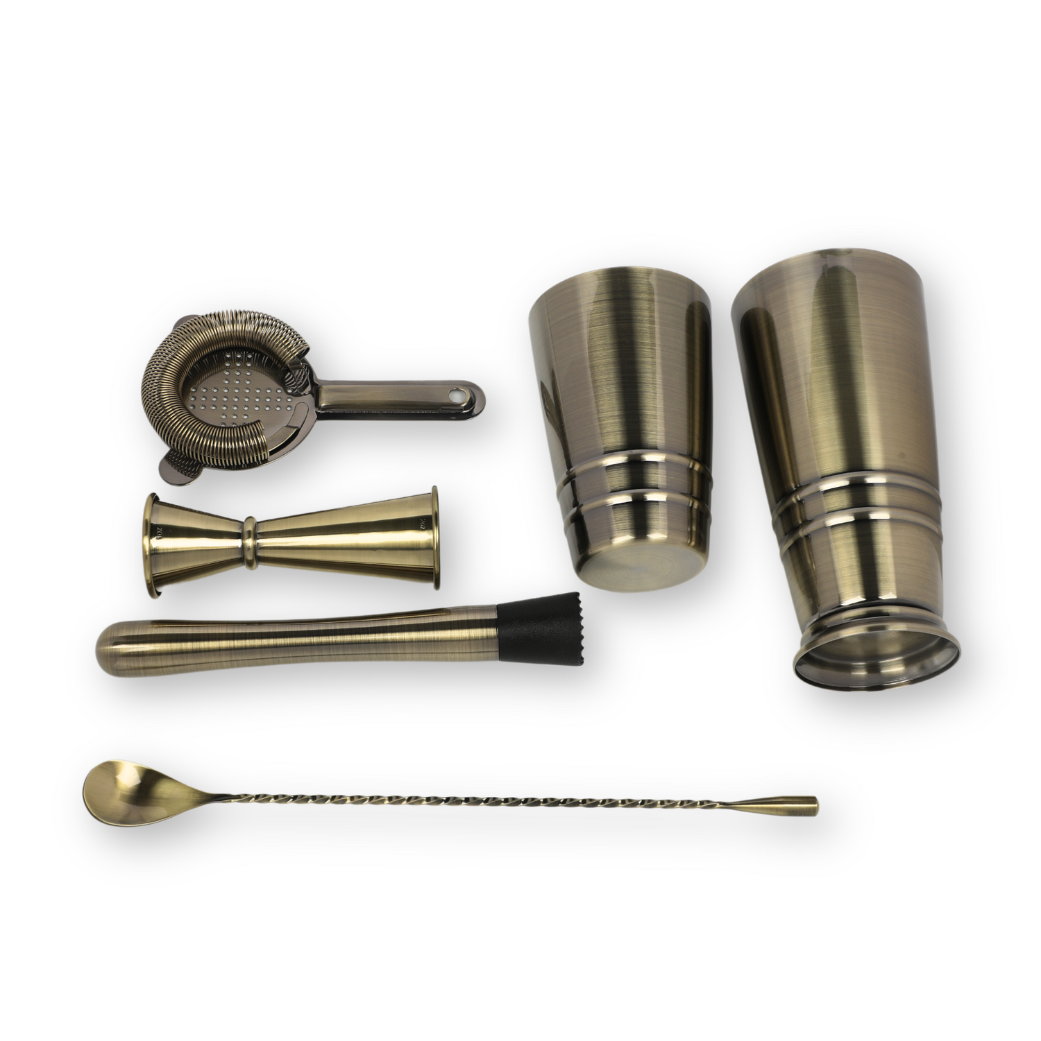 Bronze Plated 5 Pcs Cocktail Set