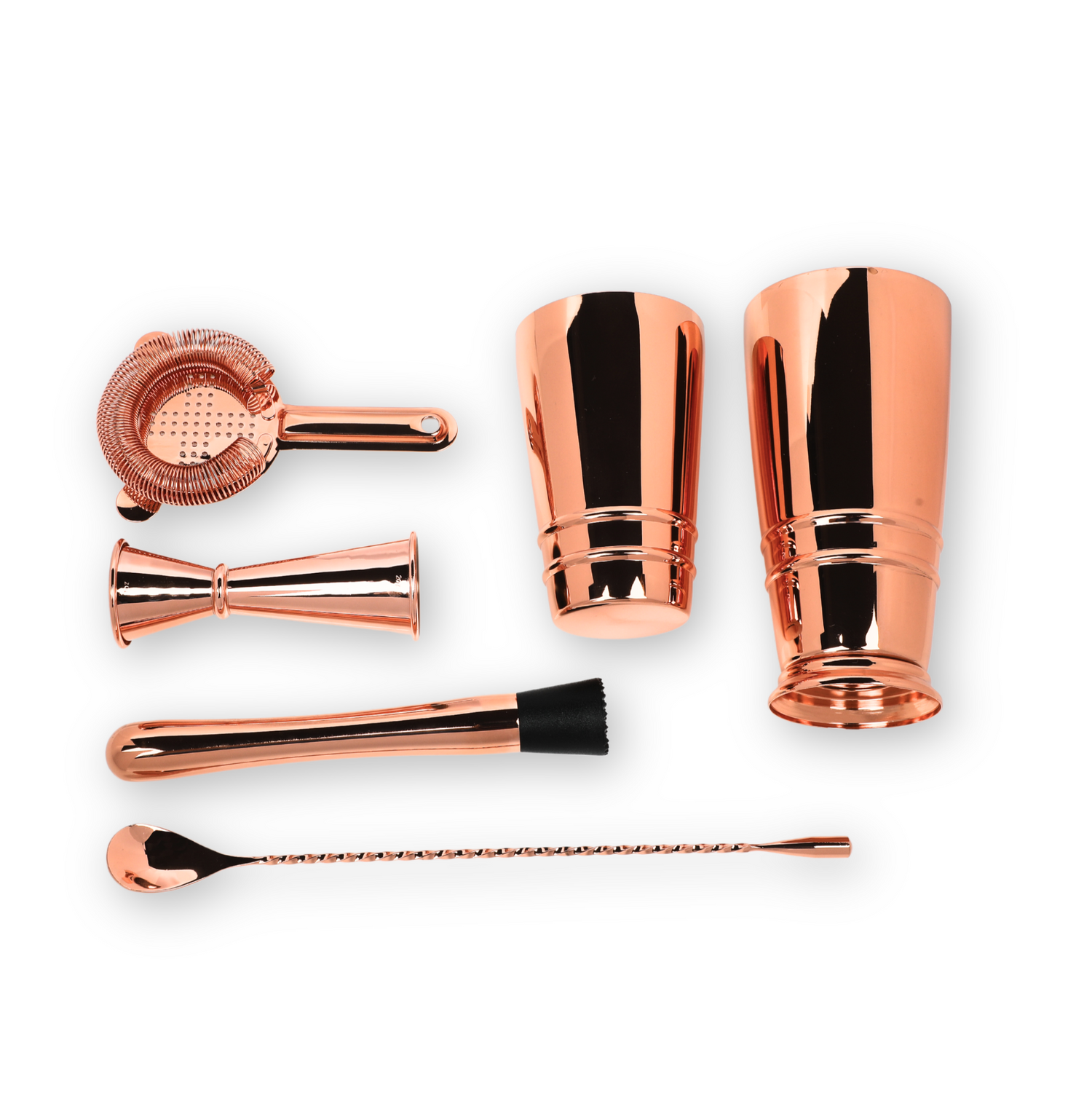Copper Plated 5 Pcs Cocktail Set