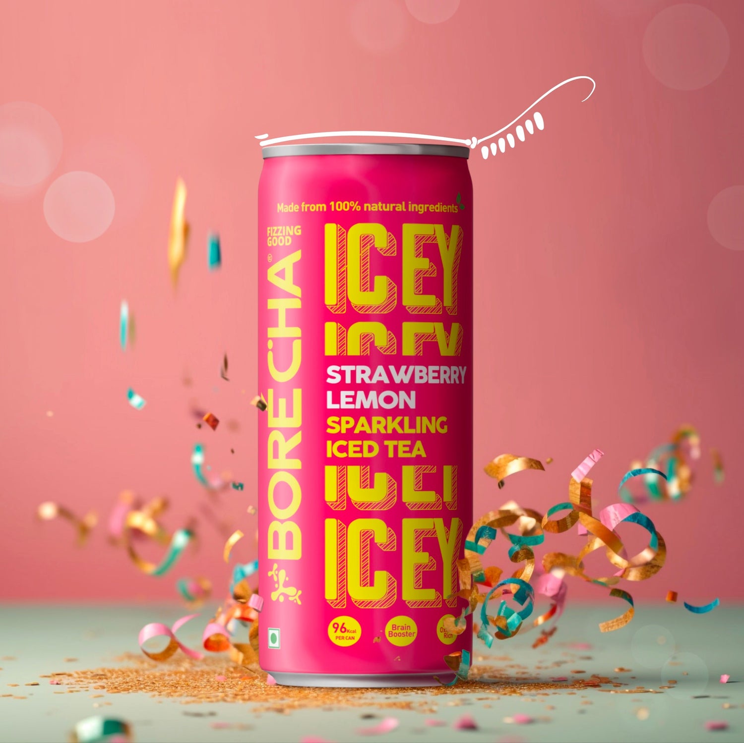 ICEY Strawberry Lemon Sparkling Iced Tea