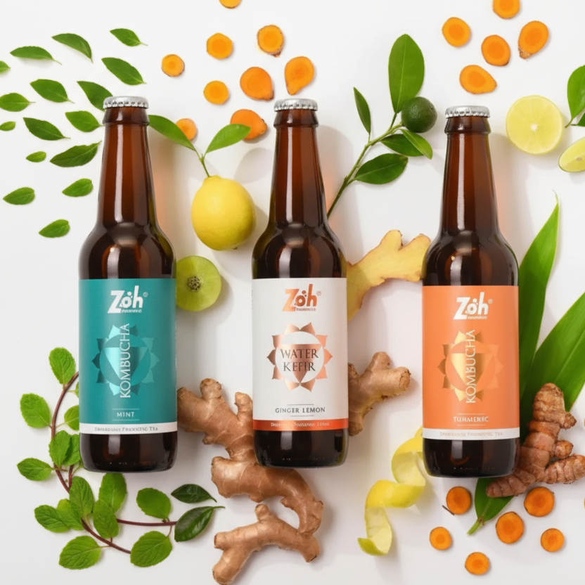 Assorted Threesome Nature's Kick Pack (Organic Ginger Lemon + Mint + Turmeric)