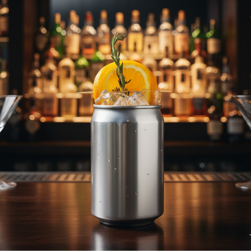 Mirror Stainless Steel Can Shape Cup