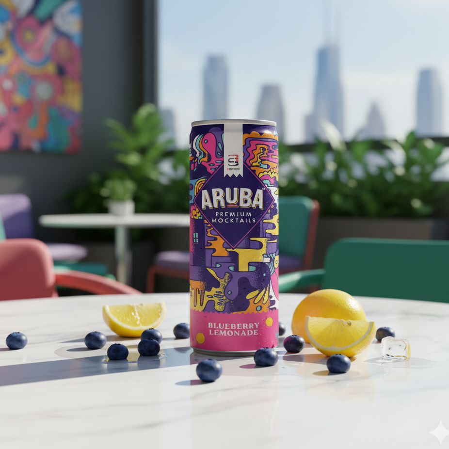 Aruba Premium Mocktails Blueberry Lemonade