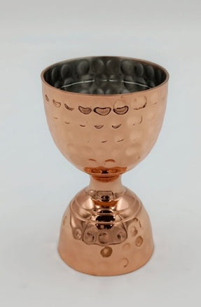 Copper Plated Hammered Leopold Jigger