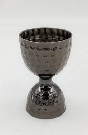 Black Plated Hammered Leopold Jigger