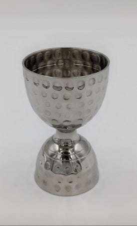 Mirror Hammered Leopold Jigger